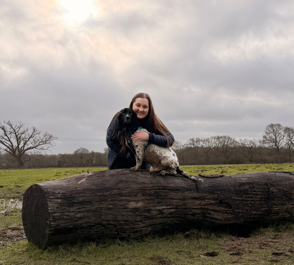 Georgia with her dog